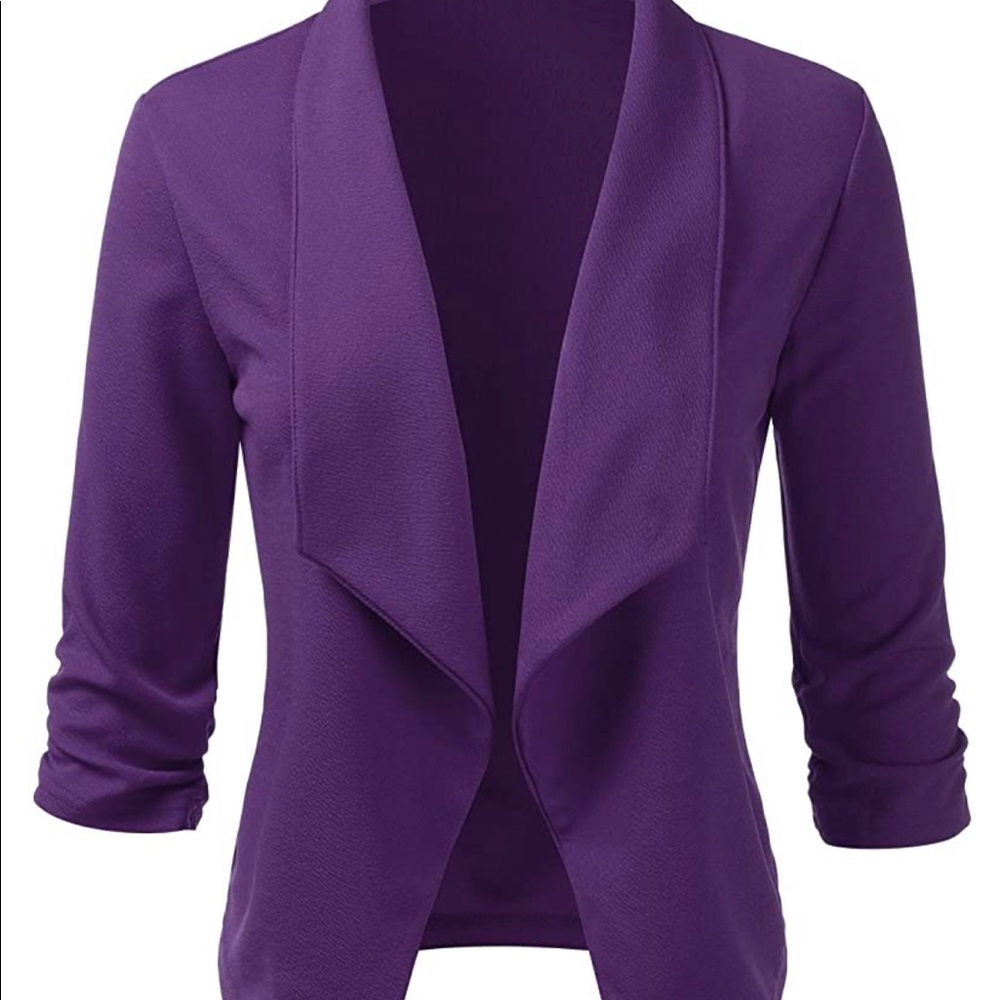 Purple lightweight blazer
